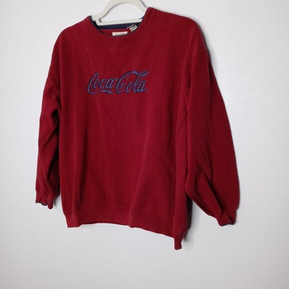 Vintage Coca Cola red sweatshirt size large - Picture 2 of 5